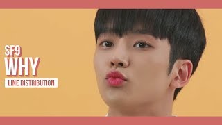 SF9 - Why Line Distribution (Color Coded) | 에스에프나인 - 왜 이래