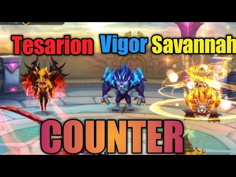 Counter Tesarion Vigor Savannah Siege Battle Summoners War | STC Channel