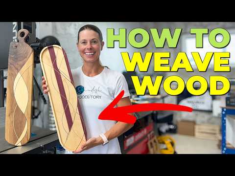 How To Make Weaved Inlay Charcuterie Boards // DIY Woodworking