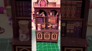 Mini magic study room! Very easy to assemble! We’re hooked! #rolife #magicstudy #miniature