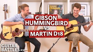 Video thumbnail for Gibson Hummingbird vs Martin D18 | Guitar Battles by The Fellowship of Acoustics
