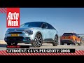 Citroën ë-C4 vs. Peugeot e-2008 - AutoWeek Dubbeltest - English subtitles