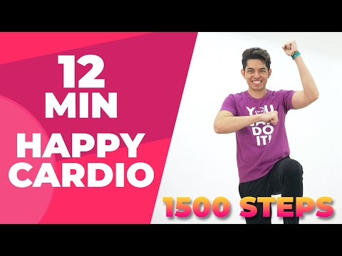 12 MIN Happy Cardio • Walking Workout #117
