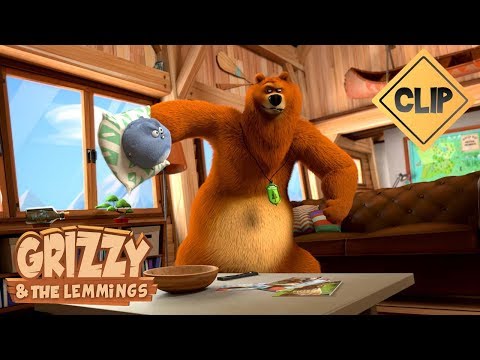 Grizzy essaie de stopper les Lemmings avec du piment magique ! - Grizzy & les Lemmings