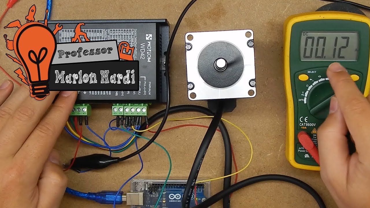 Watch Now Driver WD-42 4.2A Wotiom e Motor de Passo NEMA 23/ 24kgf.cm - Review #6 Driver WD-42 4.2A Wotiom e Motor de Passo NEMA 23/ 24kgf.cm - Review #6