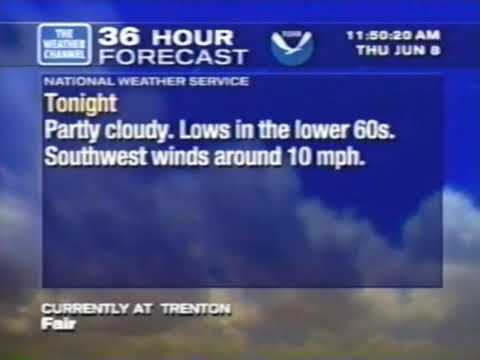 WeatherStar XL from Trenton New Jersey (June 8, 2000 @ 11:49am)