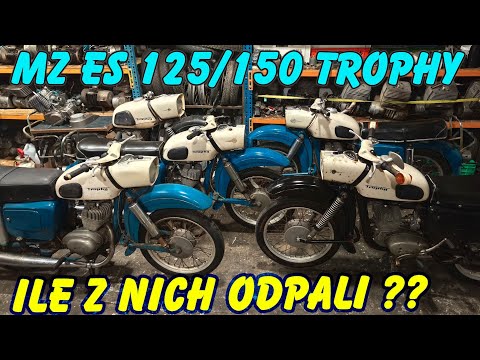 I'm trying to start four MZ Trophys after 20-30 years of storage 👉👉 MZ ES 125/150 original paint 😃😃