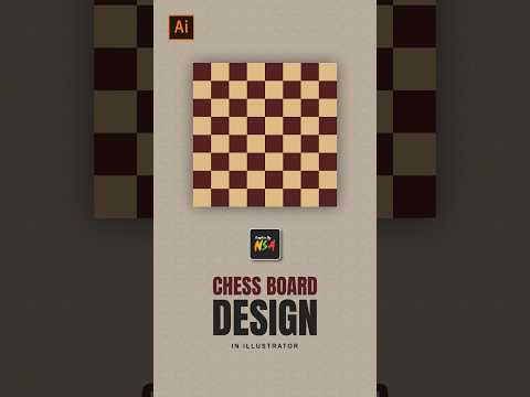 How to design chessboard | Adobe Illustrator  #chessboard #illustrator