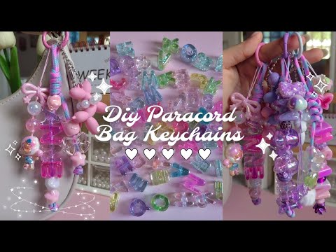 DIY Paracord Bag Charm Keychains✨ In Collaboration with Pandahall 💖 Pandahall Tutorial #pandahall