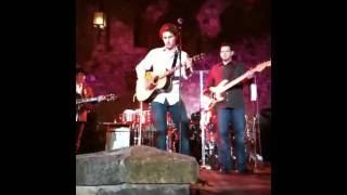 Alex Leach performs with Clay Walker
