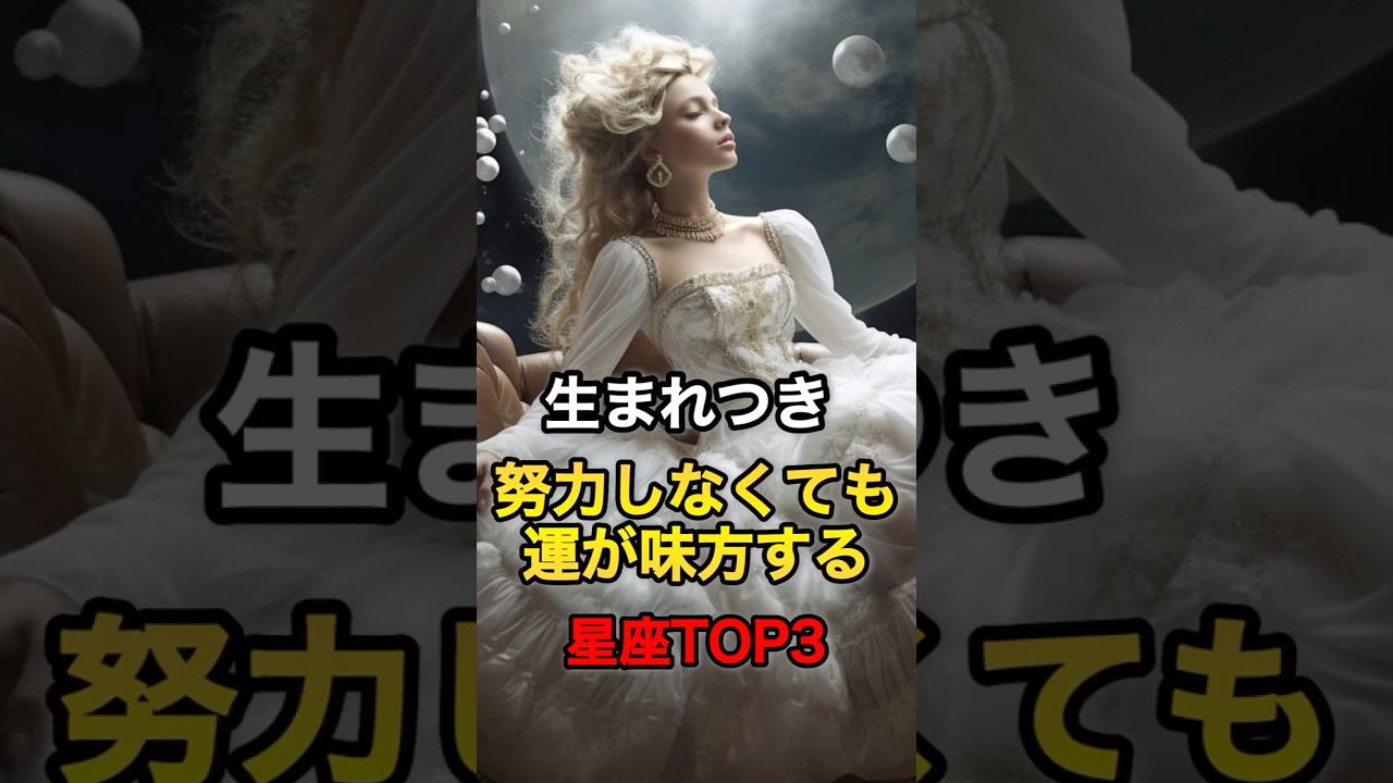 努力しなくても運が味方する星座TOP3#shorts #占い #星座 #オラクルカード  #強運