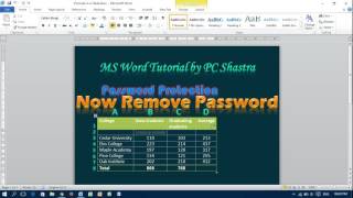 Lock and Unlock a Word Document