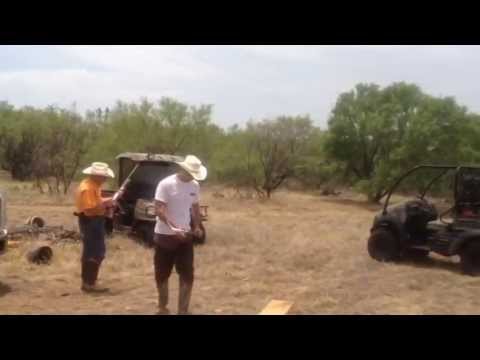 Practicing hockey in Texas with Chris Brown