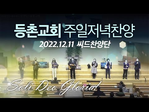 [주일저녁찬양] 2022-12-11 l 씨드찬양단 l 등촌교회 l 다 와서 찬양해 l 생명 주께 있네 l 오직 주의 사랑에 매여 l 내려놓음