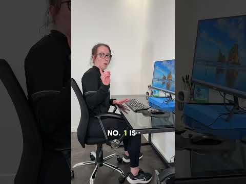 How to prevent neck and back pain with a correct desk setup! For improved comfort and better posture