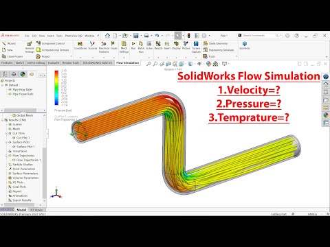 SolidWorks Flow Simulation through Pipe Find Velocity, Mass flow rate, Pressure, Temperature?