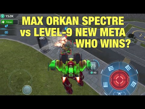 Who Wins? Maxed Orkan Spectre vs Level-9 New Meta in FFA | War Robots Champion League Gameplay F2P