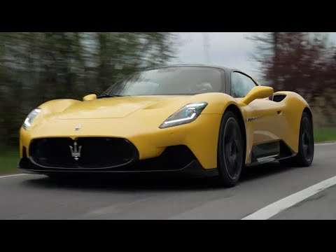 On a Maserati MC20 with technology & engine