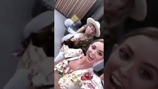 Miley Cyrus, Brandi and Kaitlyn singing SMS (Bangerz) (2019)