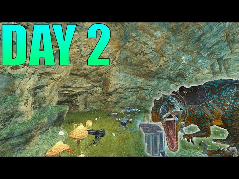 We Claimed and Moved into Pearl Cave Day 2 Of Wipe... Ark PvP