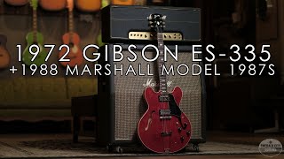 Video thumbnail for "Pick of the Day" - 1972 Gibson ES-335 and 1988 Marshal Model 1987S by Emerald City Guitars