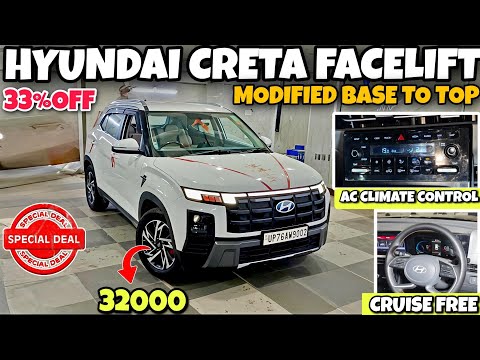 CRETA FACELIFT E मे AC CLIMATE CONTROL LAGA DIYA😱U.P TO NIKKU CAR DECOR✅AC CLIMATE#creta#yt #hyundai