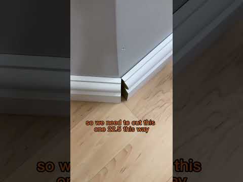 How to cut skirting board on an external irregular angle 🪚