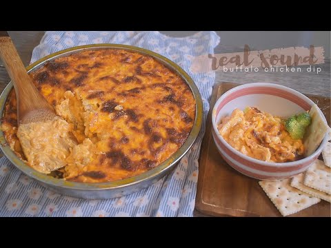 making the Best Cheesy Buffalo Chicken Dip & Chip Sounds | Table Tales