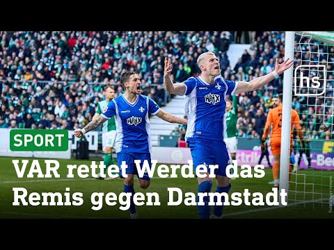 Highlights: SV Werder Bremen - SV Darmstadt 98 (1:1) I Bundesliga 23. Spieltag I hessenschau