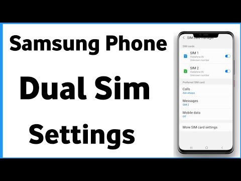 Dual Sim Settings | 2 Sim Card Settings | Samsung Sim Setting | Dual Sim Always On Samsung