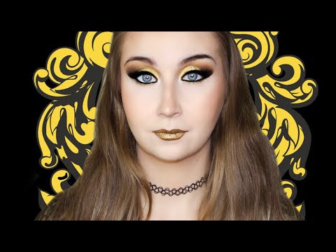 ~ 🦡 Harry Potter|House Hufflepuff Makeup Look|Yellow/Gold Smokey Eyes 🦡 ~