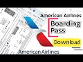 How to Check in Online with American Airlines | Boarding Pass Download | Web Check In | AA.com
