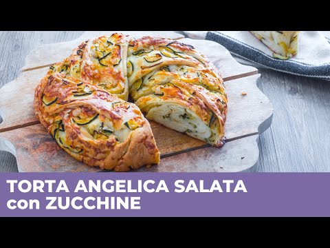TORTA ANGELICA SALATA CON ZUCCHINE - Facile e sofficissima!