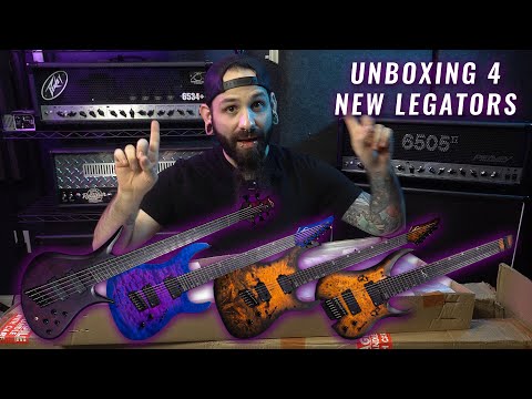 UNBOXING 4 NEW LEGATOR GUITARS/BASS! | Widowmaker Josh's Ultimate Haul 🤯🔥