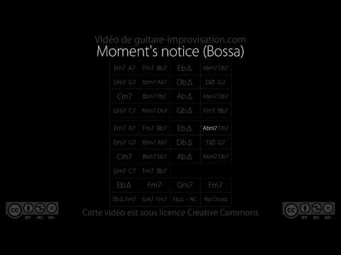 Moment's notice : Backing Track (bossa 105 bpm)