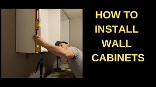 How to Install Wall Cabinets in a Laundry Room
