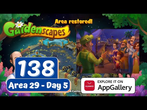 Gardenscapes Story - Part 138 - Area 29 - Day 5 - Gameplay