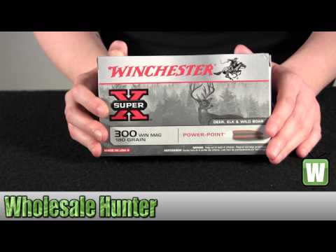 Winchester Ammo 300 Winchester Magnum 180gr Super-X Power Point Per 20 X30WM2 Unboxing