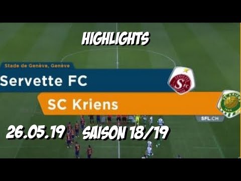 Highlights: SCF Servette Genf vs SC Kriens (26.05.19)