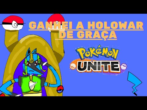 Ganhei o holowar LENDÁRIO do LUCARIO no Pokemon Unite