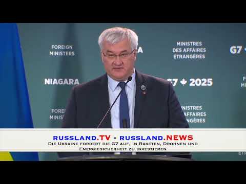 Die Ukraine fordert die G7 auf, in Raketen, Drohnen und Energiesicherheit zu investieren