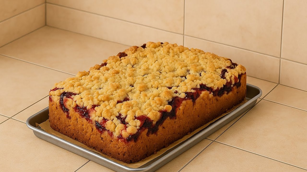 Ciasto "Śliwkowiec" ze śliwkami i kruszonką