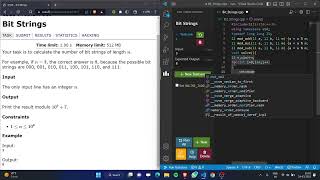 Bit Strings from CSES Problem Set