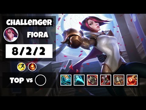 Fiora vs Wukong TURKISH Challenger TOP (8/2/2) - v11.6