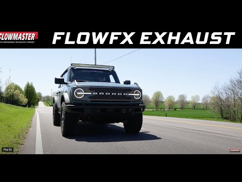 Flowmaster – FlowFX Cat-Back Dual-Exit Exhaust System For 2021-2022 Ford Bronco (718122)