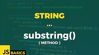 Download lagu Javascript Basics · String · substring() (method) mp3