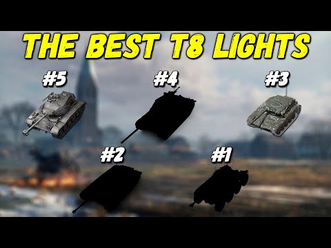 TOP 5 BEST TIER 8 LIGHT TANKS || WoT