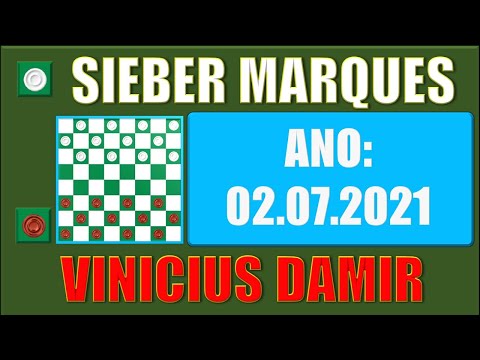 CLÁSSICOS DO JOGO DE DAMAS   SIEBER MARQUES VS VINICIUS DAMIR