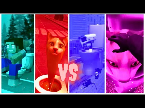 Insane Skibidi Battle: Cat vs Minecraft vs Camera Man vs Toilet