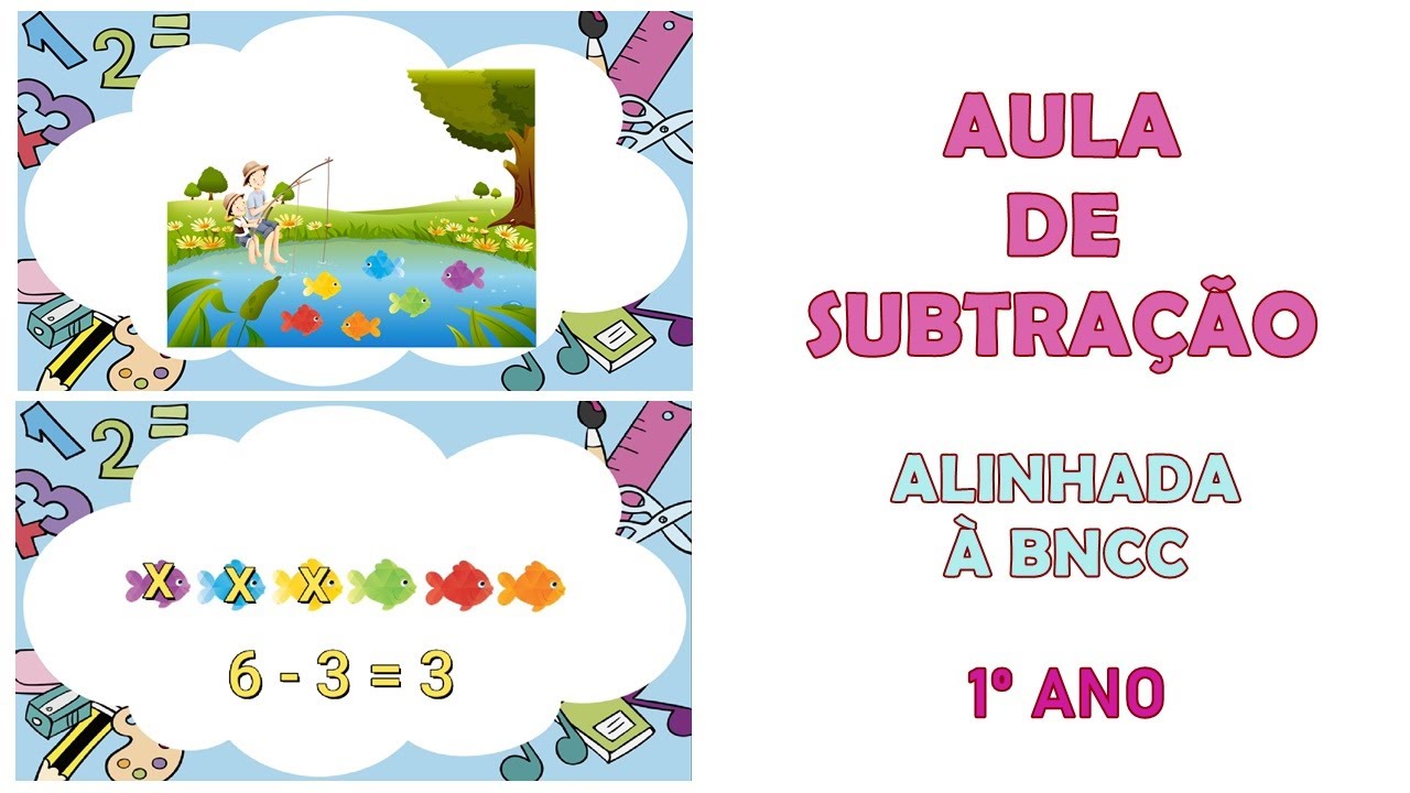 Aula de Subtração - Alinhada à BNCC - 1º Ano.